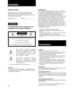 Preview for 2 page of Sony SEQ-711 Operating Instructions Manual