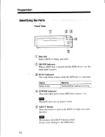 Preview for 10 page of Sony SFD200S Operating Instructions Manual