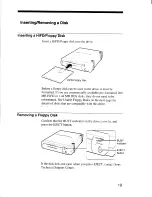 Preview for 19 page of Sony SFD200S Operating Instructions Manual