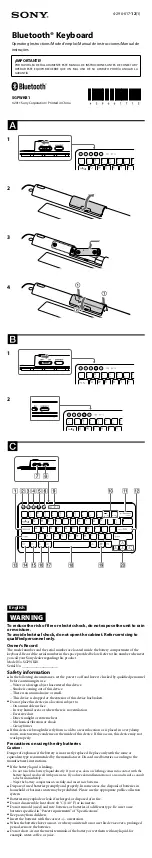 Sony SGPWKB1 User Manual предпросмотр