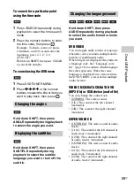 Preview for 25 page of Sony SHAKE-100D Operating Instructions Manual