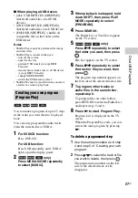 Preview for 27 page of Sony SHAKE-100D Operating Instructions Manual