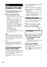 Preview for 38 page of Sony SHAKE-100D Operating Instructions Manual