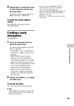 Preview for 45 page of Sony SHAKE-100D Operating Instructions Manual