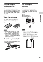 Preview for 17 page of Sony SHAKE-X10 Operating Instructions Manual