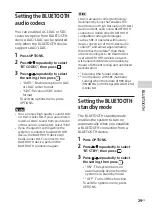 Preview for 29 page of Sony SHAKE-X10 Operating Instructions Manual