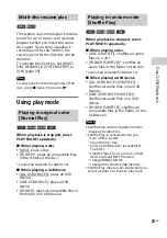 Preview for 23 page of Sony SHAKE-X1D Operating Instructions Manual