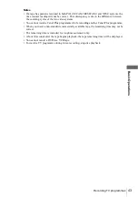 Preview for 43 page of Sony SHOWVIEW SLV-D910 Operating Instructions Manual