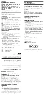 Preview for 2 page of Sony SL-BG1 Operating Instructions