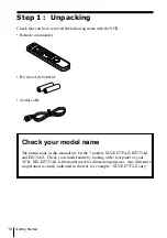 Preview for 10 page of Sony SL-EZ131AZ Operating Instructions Manual