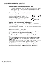 Preview for 34 page of Sony SL-EZ131AZ Operating Instructions Manual