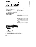 Sony SL-HF300 Operating Instructions Manual preview