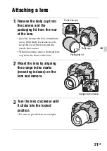 Предварительный просмотр 21 страницы Sony SLT-A58 Instruction Manual