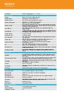 Preview for 4 page of Sony SLT-A58 Specifications