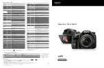 Sony SLT-A65V &alpha Brochure & Specs preview