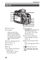 Предварительный просмотр 14 страницы Sony SLT-A65V &alpha Instruction Manual