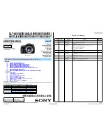 Sony SLT-A65V &alpha Service Manual preview