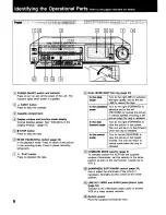 Предварительный просмотр 6 страницы Sony SLV-373UC - Video Cassette Recorder Operating Instructions Manual