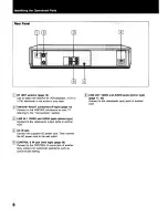 Предварительный просмотр 8 страницы Sony SLV-373UC - Video Cassette Recorder Operating Instructions Manual