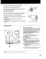 Предварительный просмотр 19 страницы Sony SLV-373UC - Video Cassette Recorder Operating Instructions Manual