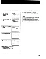 Предварительный просмотр 23 страницы Sony SLV-373UC - Video Cassette Recorder Operating Instructions Manual