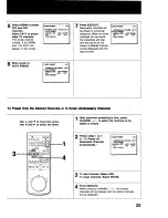 Предварительный просмотр 25 страницы Sony SLV-373UC - Video Cassette Recorder Operating Instructions Manual