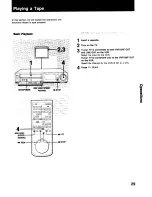 Предварительный просмотр 29 страницы Sony SLV-373UC - Video Cassette Recorder Operating Instructions Manual