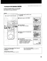 Предварительный просмотр 31 страницы Sony SLV-373UC - Video Cassette Recorder Operating Instructions Manual