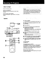 Предварительный просмотр 36 страницы Sony SLV-373UC - Video Cassette Recorder Operating Instructions Manual