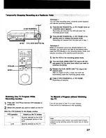 Предварительный просмотр 37 страницы Sony SLV-373UC - Video Cassette Recorder Operating Instructions Manual