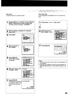 Предварительный просмотр 39 страницы Sony SLV-373UC - Video Cassette Recorder Operating Instructions Manual