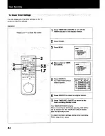 Предварительный просмотр 44 страницы Sony SLV-373UC - Video Cassette Recorder Operating Instructions Manual