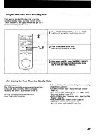 Предварительный просмотр 47 страницы Sony SLV-373UC - Video Cassette Recorder Operating Instructions Manual