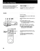 Предварительный просмотр 48 страницы Sony SLV-373UC - Video Cassette Recorder Operating Instructions Manual