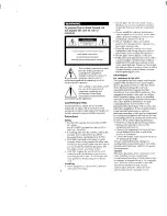 Preview for 2 page of Sony SLV-390 Operating Instructions Manual