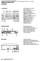 Предварительный просмотр 48 страницы Sony SLV-420 - Video Cassette Recorder Operating Instructions Manual