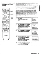 Предварительный просмотр 23 страницы Sony SLV-440 Operating Insructions