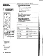 Предварительный просмотр 28 страницы Sony SLV-440 Operating Insructions