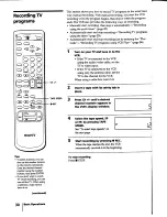 Предварительный просмотр 30 страницы Sony SLV-440 Operating Insructions