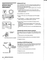 Предварительный просмотр 44 страницы Sony SLV-440 Operating Insructions