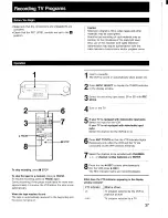 Предварительный просмотр 37 страницы Sony SLV-575UC Operating Instructions Manual