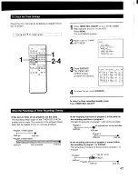 Предварительный просмотр 47 страницы Sony SLV-575UC Operating Instructions Manual