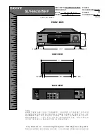 Sony SLV-662HF Operating Instructions (SLV-662HF / 679HF / 679HF PX VCR) Dimensions preview