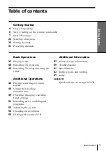 Preview for 3 page of Sony SLV-669HF Operating Instructions Manual