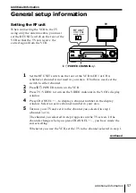 Preview for 57 page of Sony SLV-669HF Operating Instructions Manual