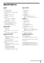 Preview for 61 page of Sony SLV-669HF Operating Instructions Manual