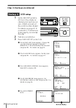 Предварительный просмотр 20 страницы Sony SLV-688HF - Video Cassette Recorder Operating Instruction