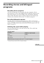 Preview for 63 page of Sony SLV-688HF - Video Cassette Recorder Operating Instruction