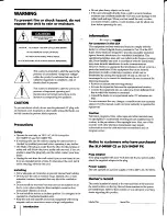 Preview for 2 page of Sony SLV-940HF Operating Instructions Manual