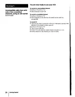 Preview for 20 page of Sony SLV-940HF Operating Instructions Manual